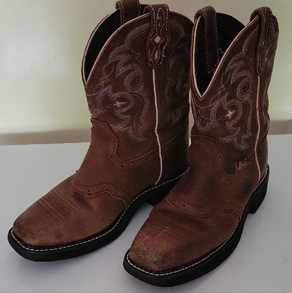 Justin Boots Brown Western Cowboy Boots